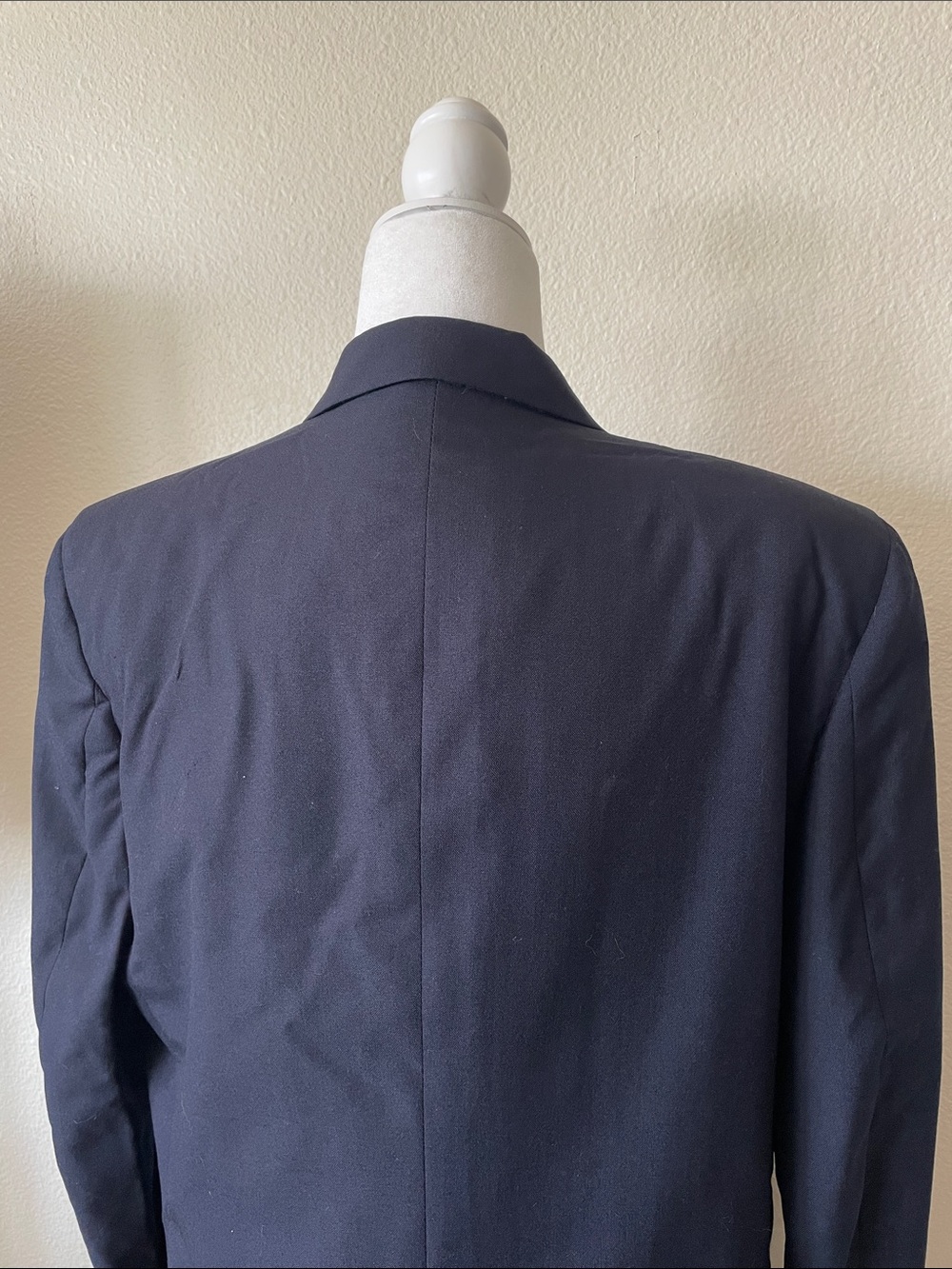 Vintage Brooks Brothers 100% Wool Double Breasted Navy Blazer Gold Buttons 12 - Picture 6 of 8